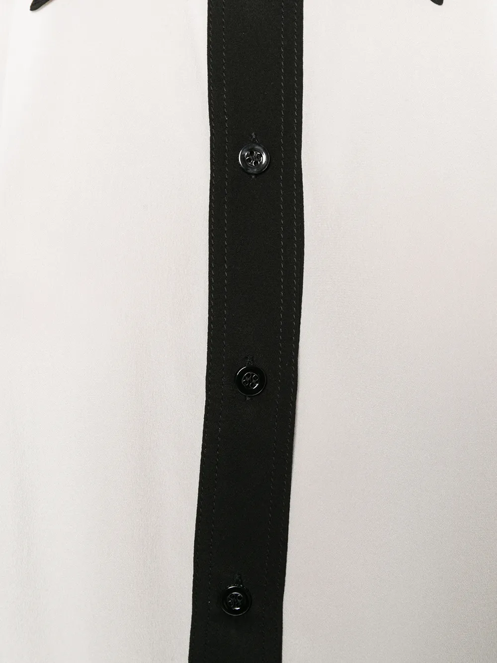 Givenchy contrasterende blouse met lange mouwen Wit