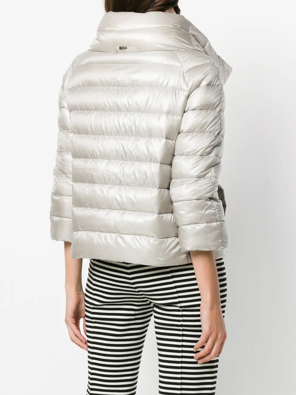 Herno bomberjack met rits Grijs