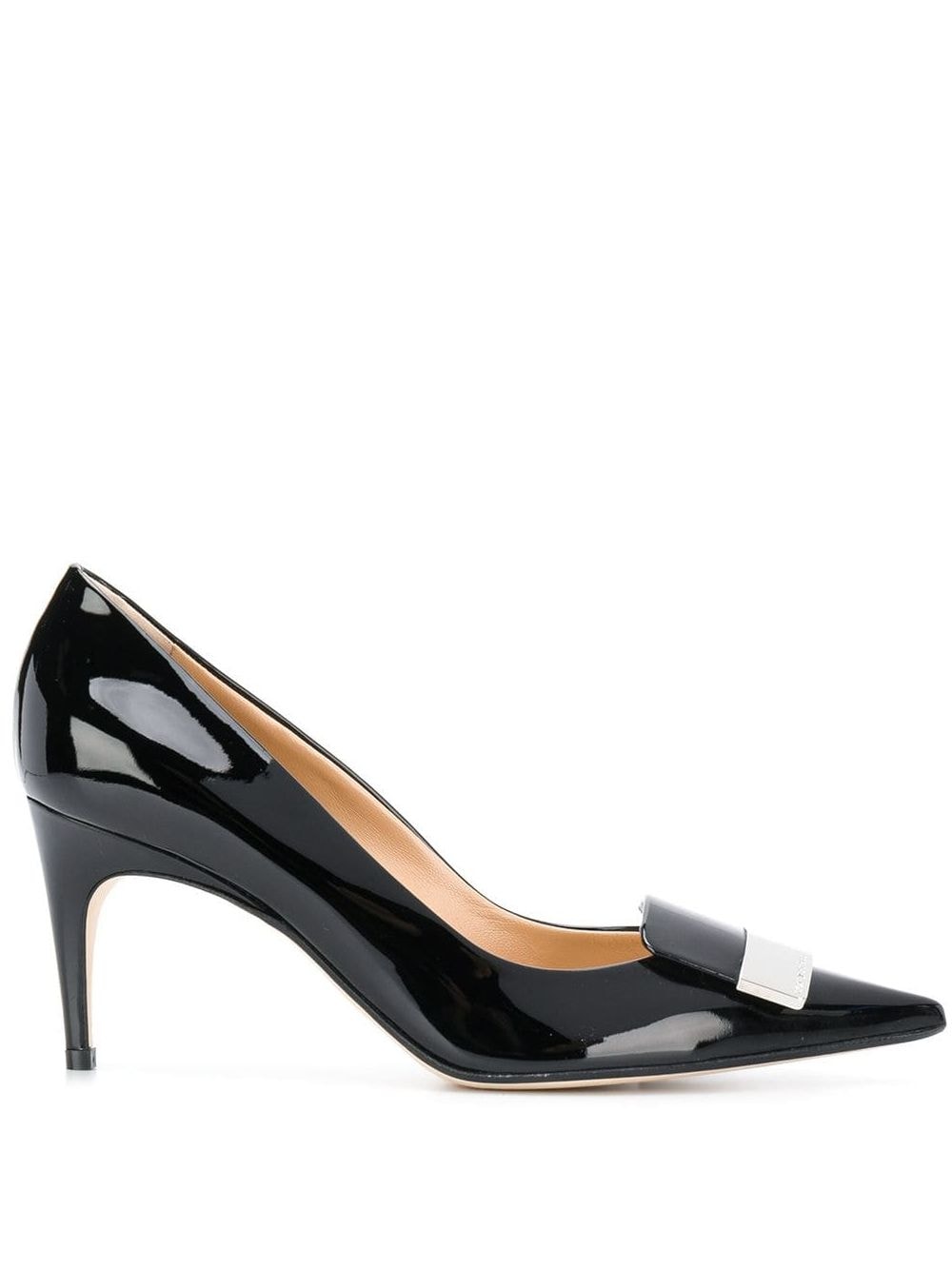 Image 1 of Sergio Rossi pointed bow pumps