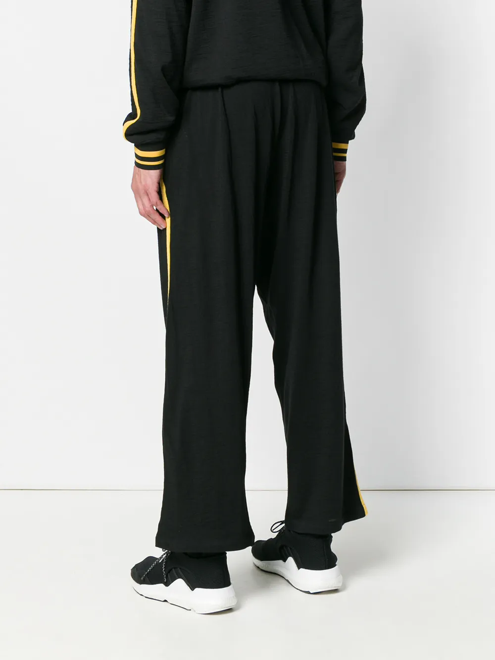 McQ Swallow broek met streepdetail Zwart