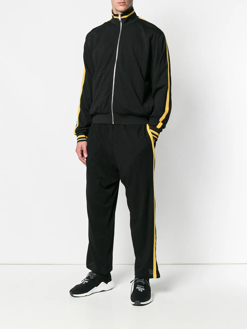 McQ Swallow broek met streepdetail - Zwart