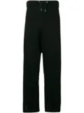 McQ Swallow stripe detail trousers - Black