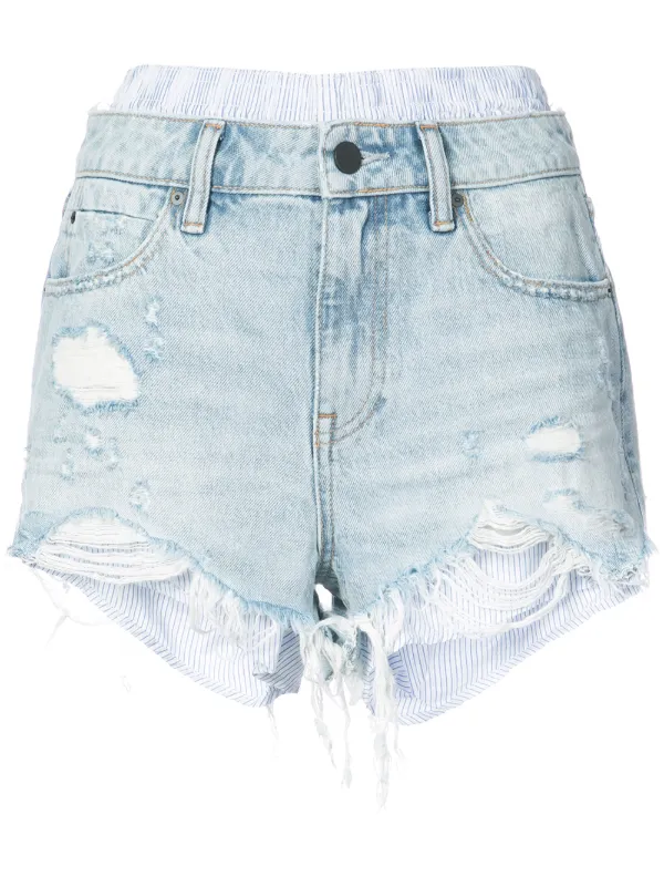 Alexander Wang Distressed Denim Shorts 