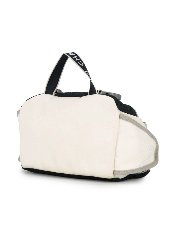 Chanel Cream and Blue Sport Bag CHANEL Vintage 2002 Sport Collection Blue & Coral Canvas CC  main image 3