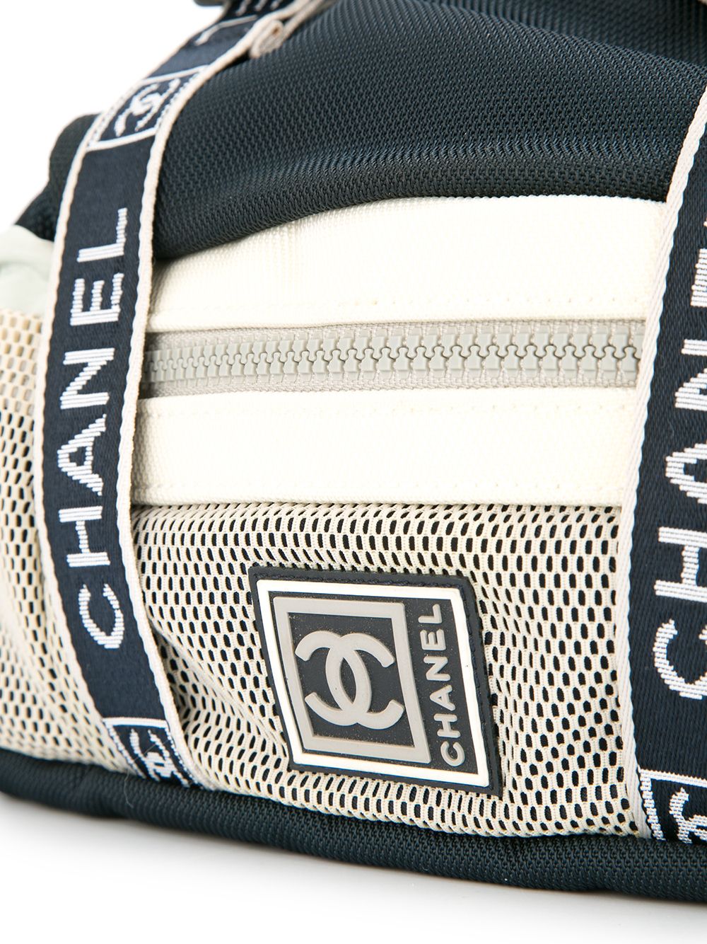 Pre-owned Chanel Sports Line Belt Bag In Blue