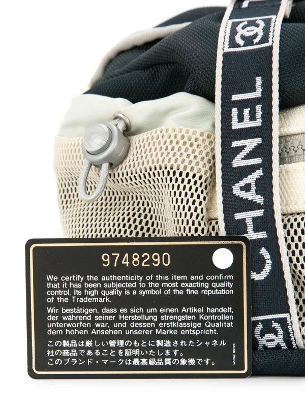 CHANEL Pre-Owned Sports Line Belt Bag | Blue | FARFETCH display picture 3