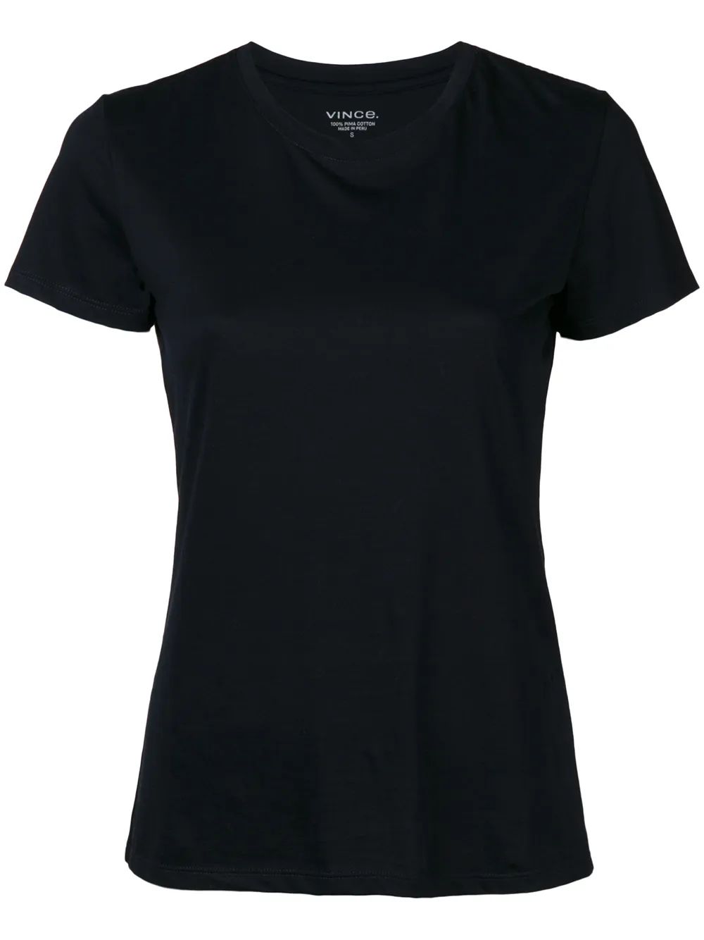 Vince round-neck short-sleeved T-shirt – Black