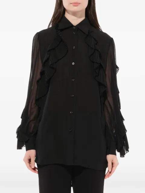 Givenchy ruffled transparent blouse