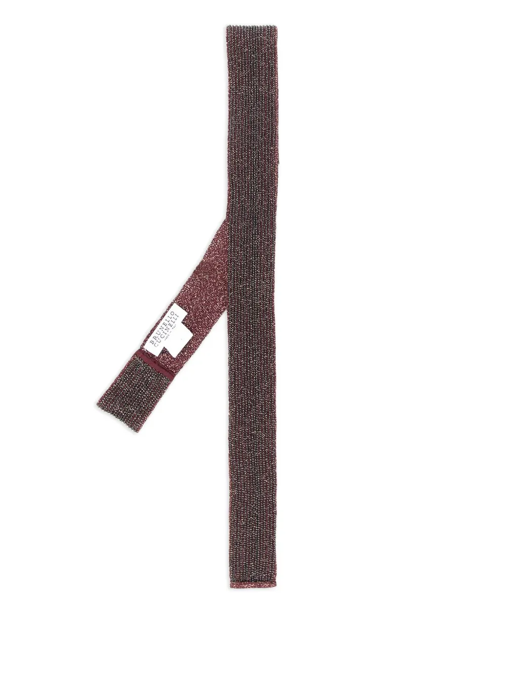 Brunello Cucinelli beaded tie | Brown | Image 1