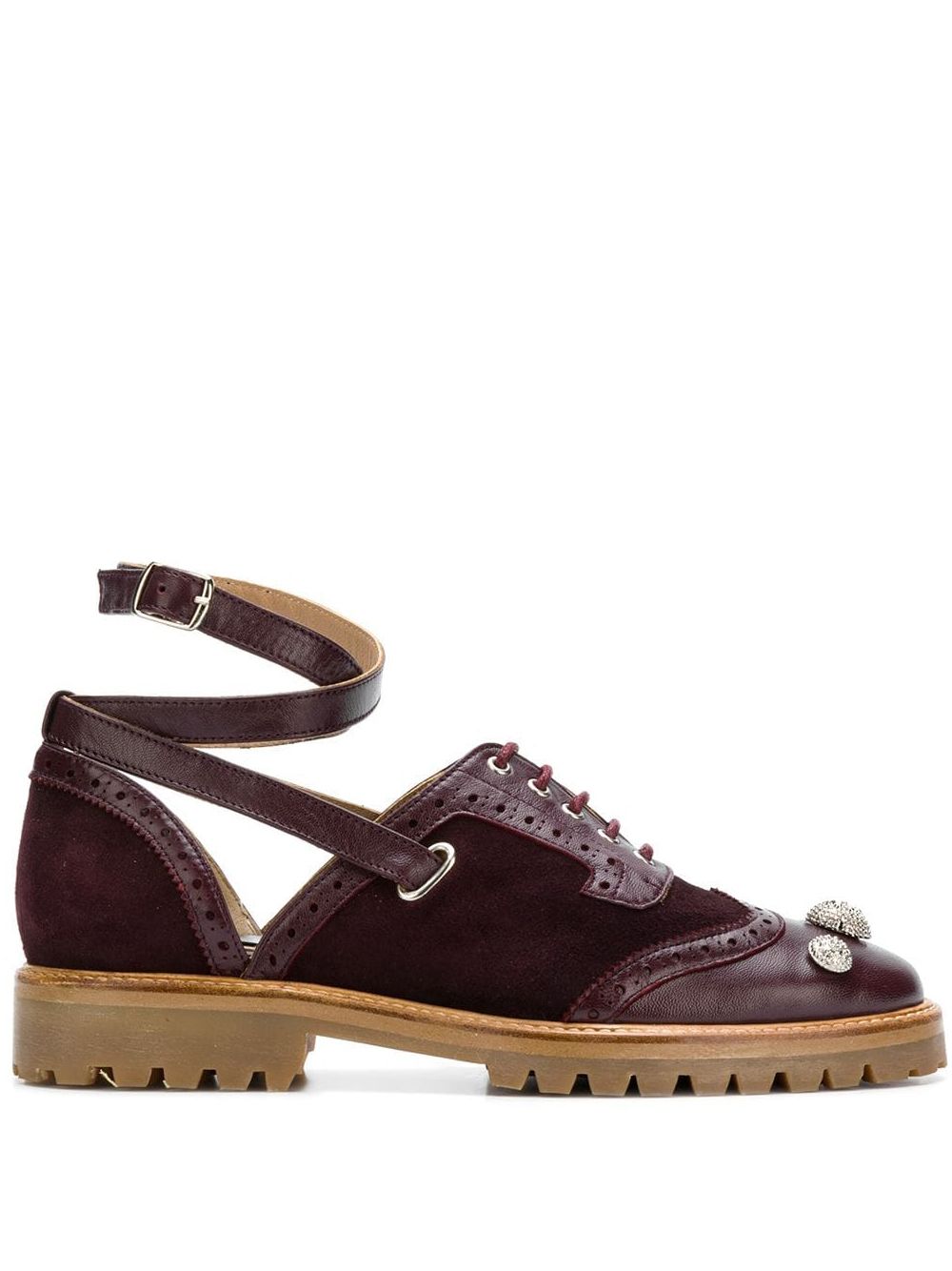 фото Rue St ankle strap brogue shoes