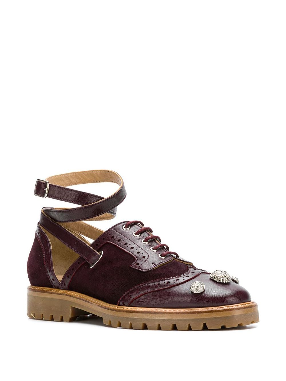 фото Rue St ankle strap brogue shoes