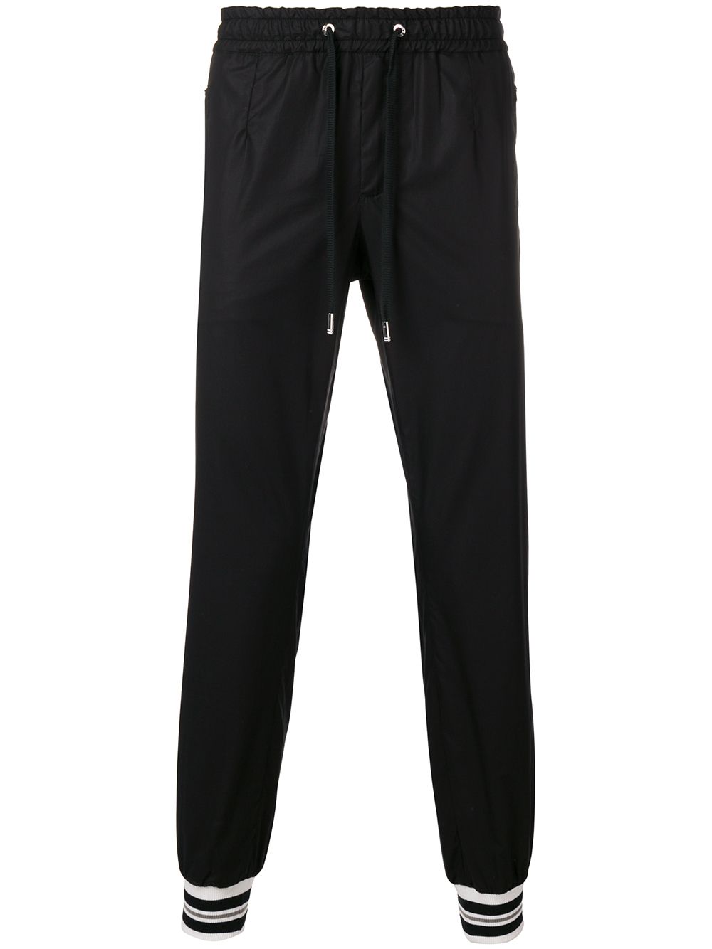 фото Dolce & Gabbana спортивные брюки с манжетами в полоску