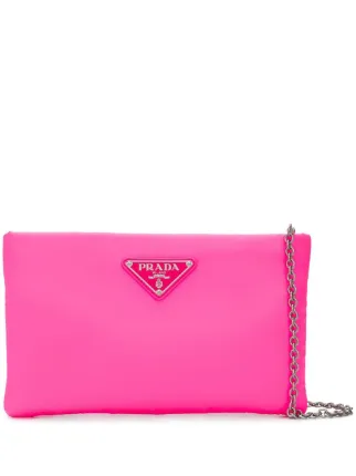pink prada bag with chain