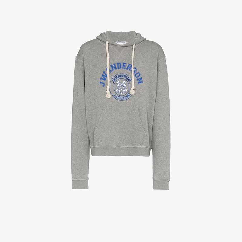 JW ANDERSON JW ANDERSON UNIVERSITY PRINT HOODIE,JE02018F13016319