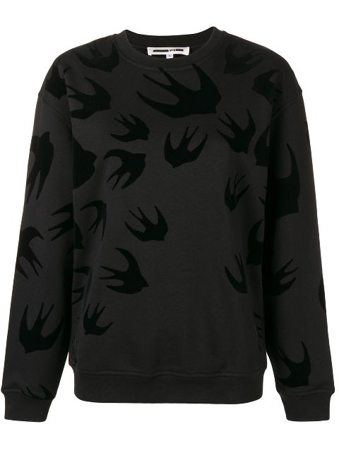 swallow print sweatshirt