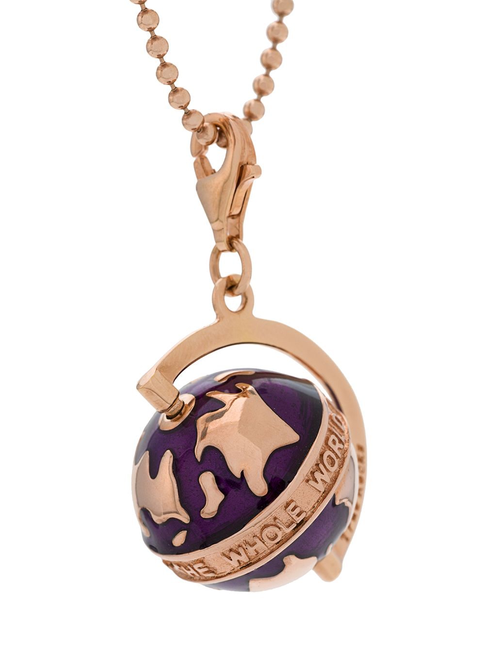 Shop True Rocks Small Globe Pendant Necklace In Metallic