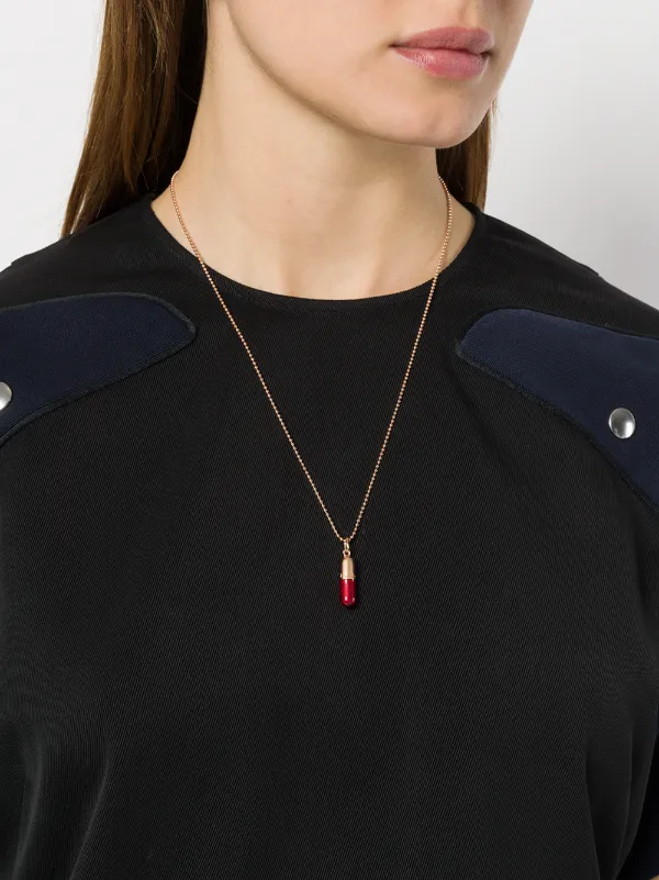 True Rocks Small Pill Pendant Necklace | Metallic | FARFETCH