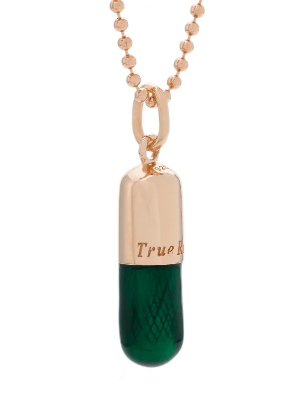 アクセサリー True Rocks - Small Pill Pendant Necklace True Rocks Small Pill Pendant Necklace | Green | FARFETCH