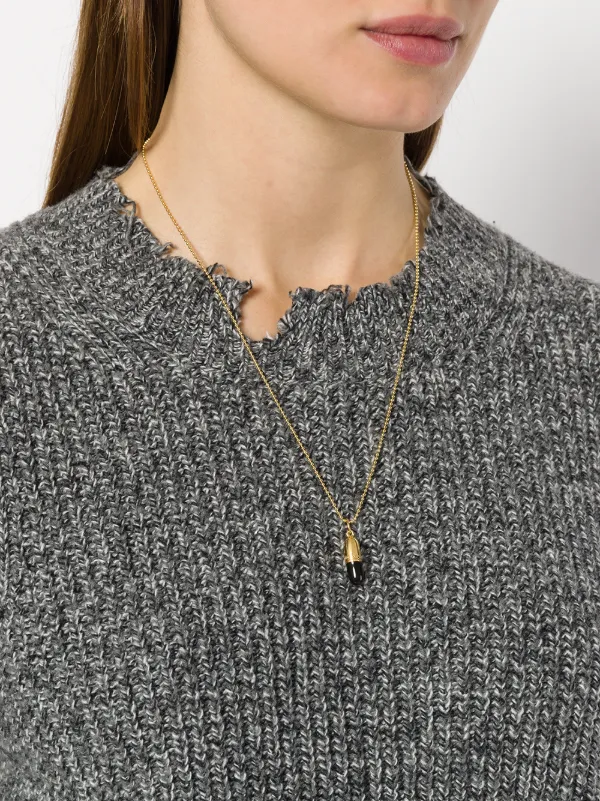 True Rocks Small Pill Pendant Necklace | Metallic | FARFETCH