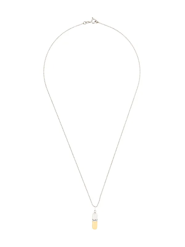 True Rocks Small Pill Pendant Necklace | Metallic | FARFETCH BH