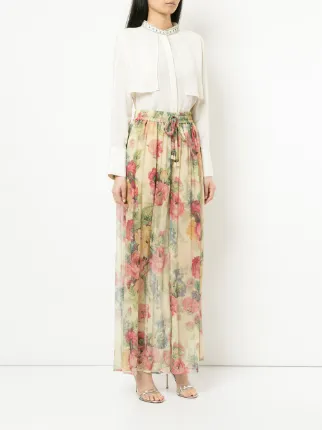 floral print palazzo pants展示图