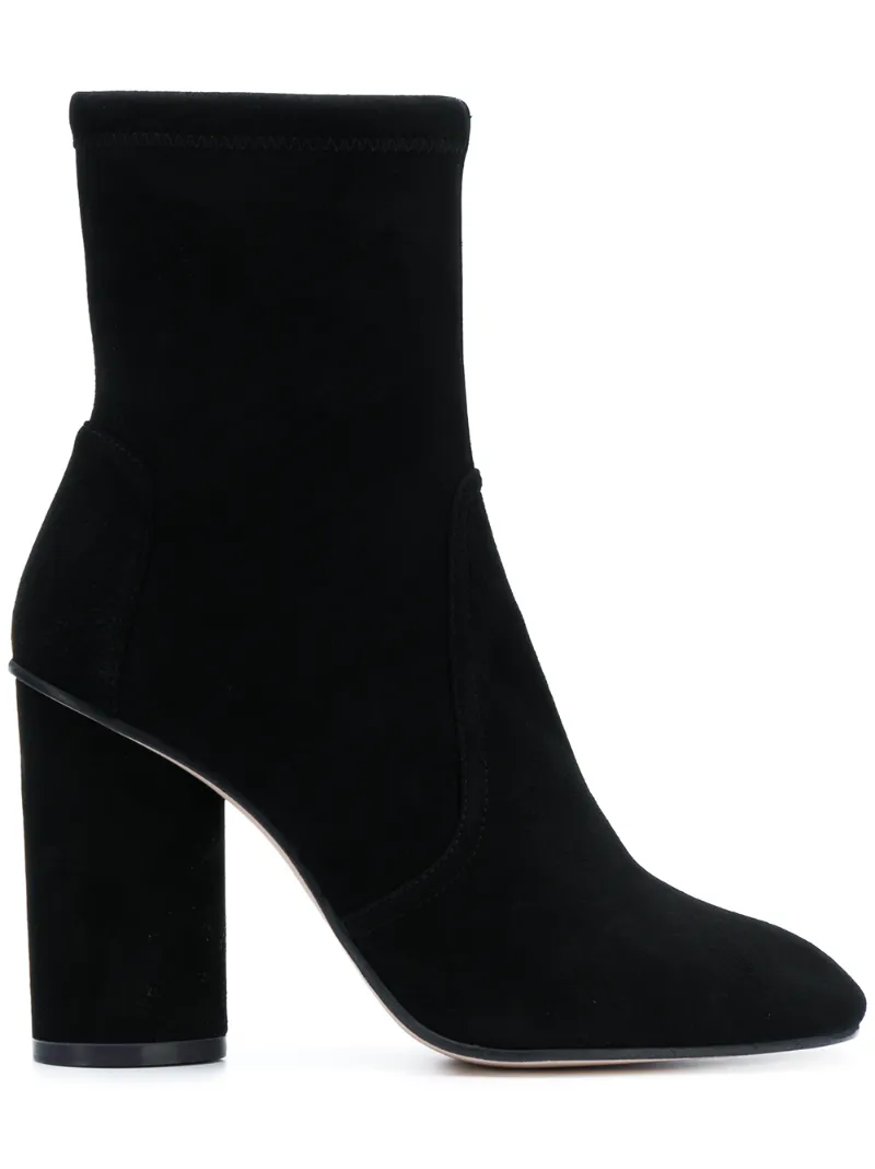 Stuart Weitzman ботильоны на наборном каблуке