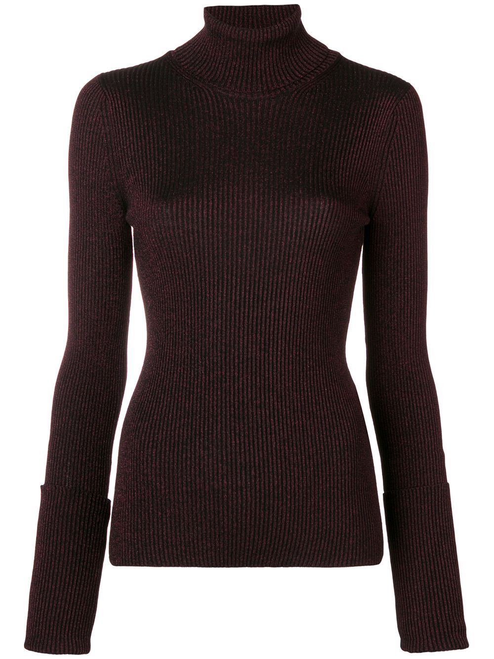 Roberto Cavalli lurex turtleck knit - Pink