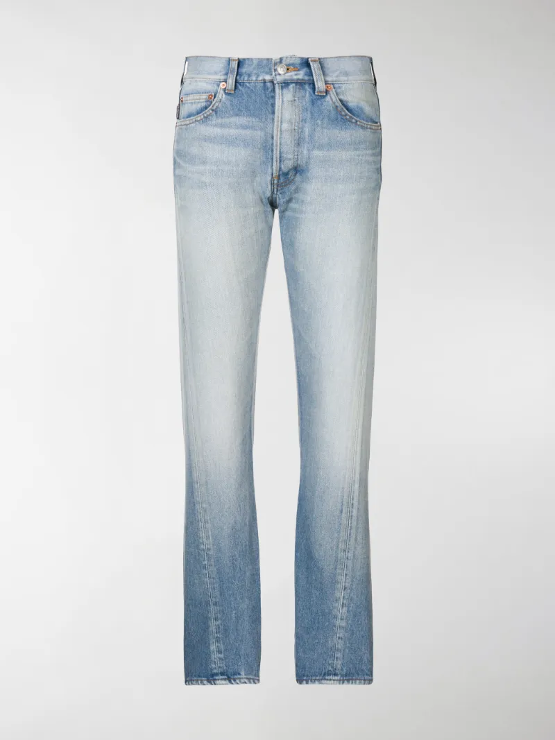 Balenciaga twisted-leg jeans blue | MODES