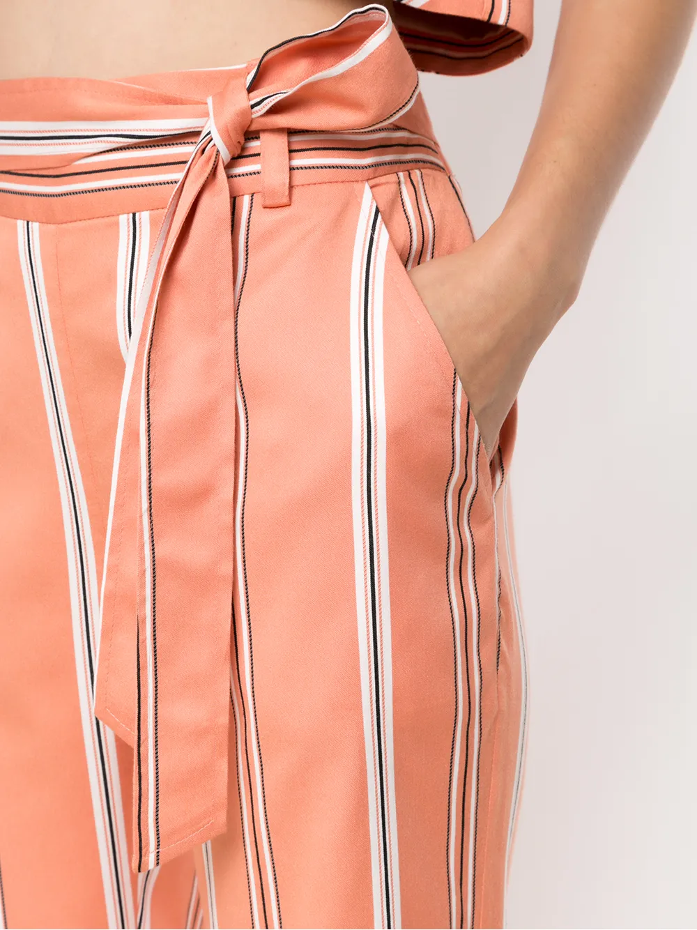 Olympiah Broek met wijde pijpen Geel