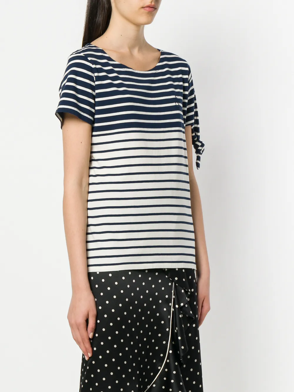  Jw Anderson Gestreiftes T Shirt   Blau 