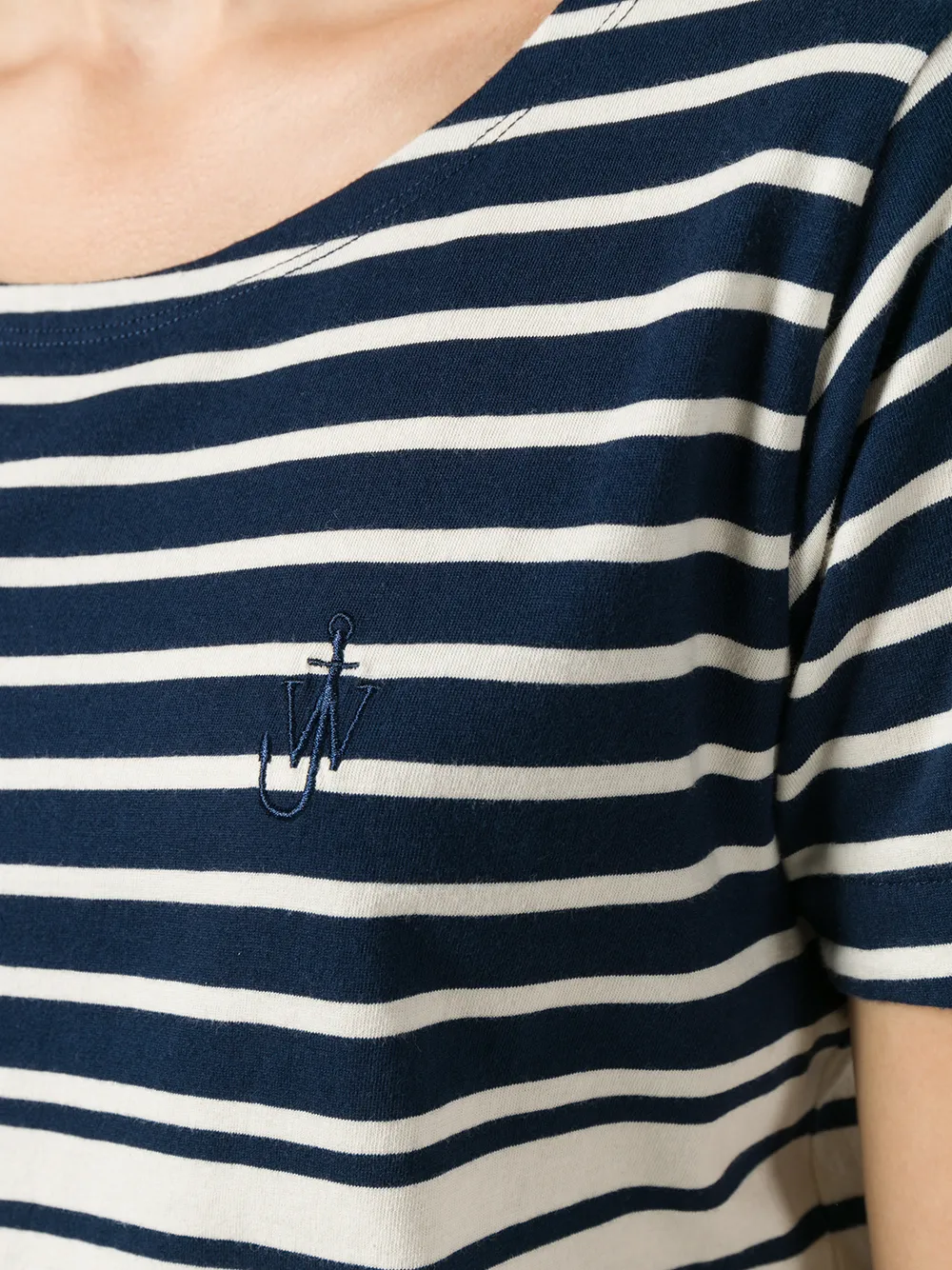 JW Anderson striped knot T-shirt Blauw