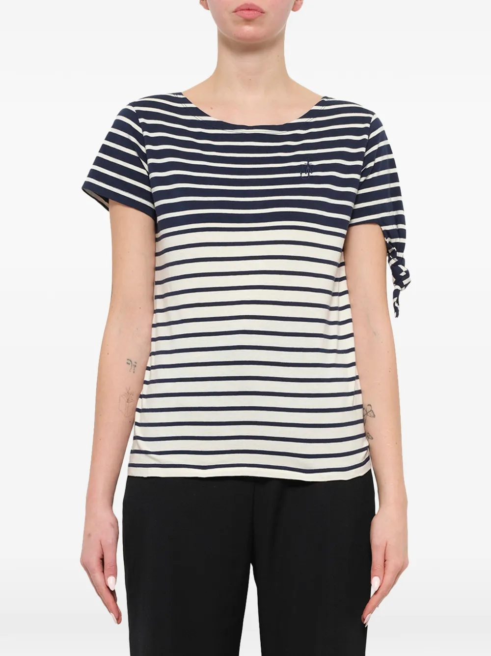 JW Anderson striped knot T-shirt Blauw