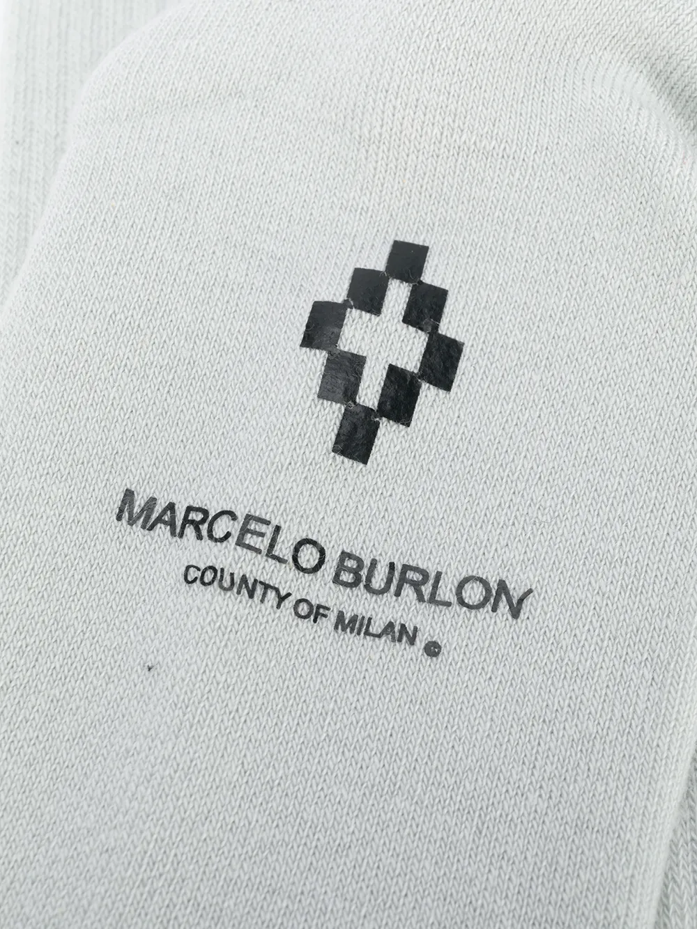  County Of Milan Gerippte Socken   Grau 