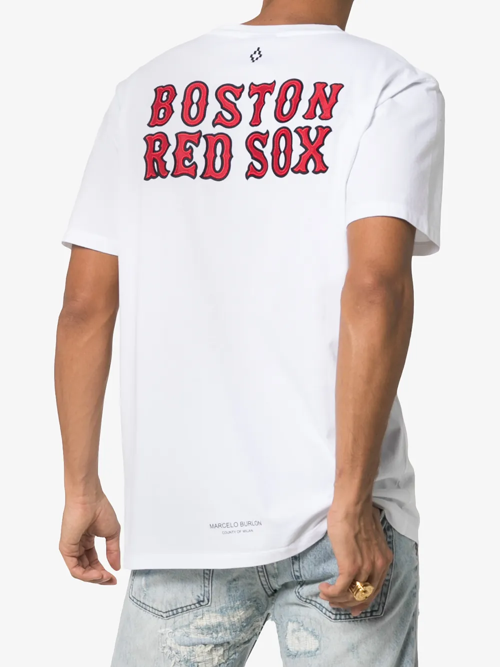 COUNTY OF MILAN Boston Red Sox T- shirt Wit