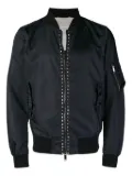 Valentino Garavani stud-embellished bomber jacket - Blue