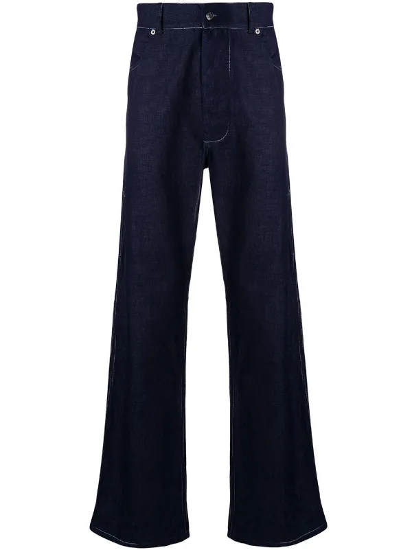 Missoni contrast stitch wide-leg jeans 