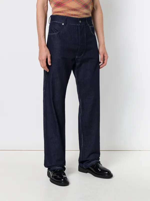 Missoni contrast stitch wide-leg jeans 