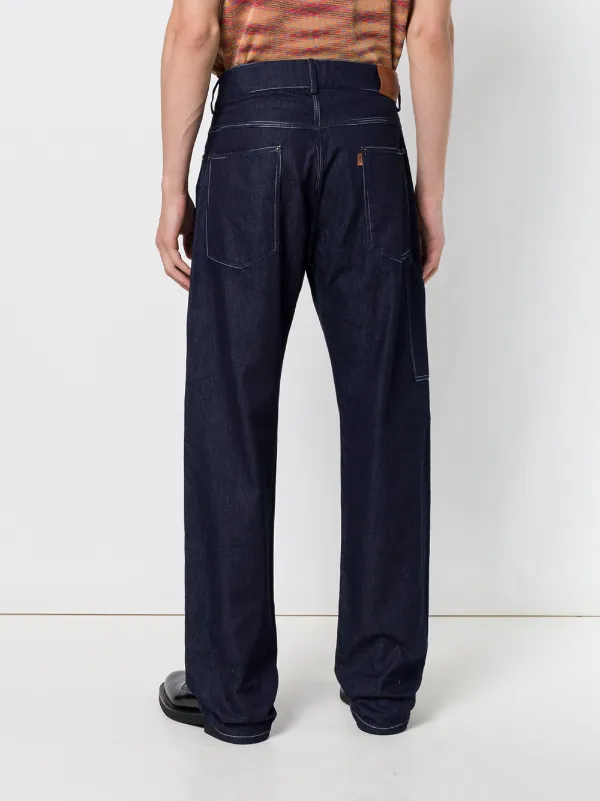 Missoni contrast stitch wide-leg jeans 