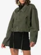 Faith Connexion Cropped-Jacke im Military-Look