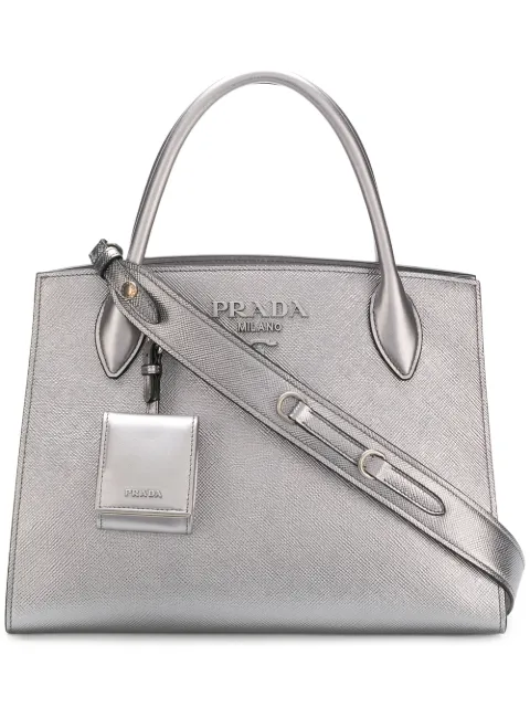 prada monochrome tote bag