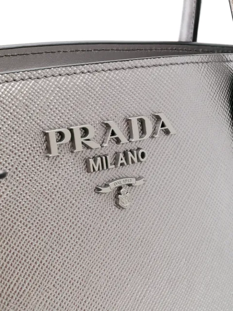 prada monochrome tote bag