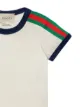 Gucci Kids تي شيرت الطفل مع الويب وكينغسنيك