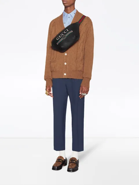 gucci belt bolsa print