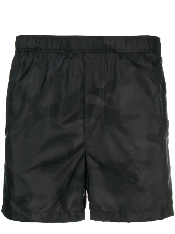 valentino camo swim shorts