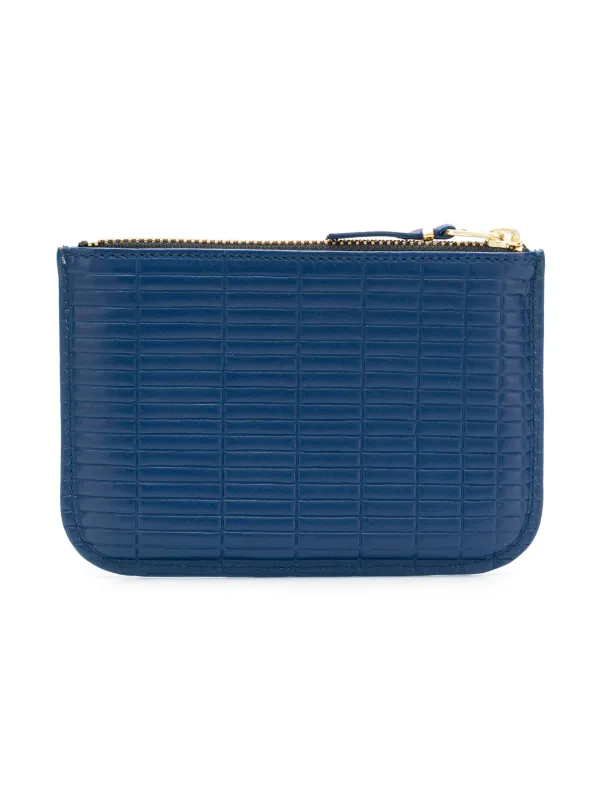 Blue leather purse sale