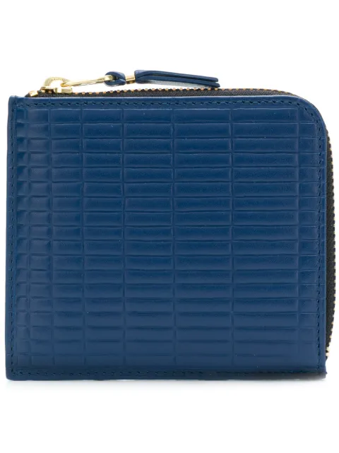Comme Des Garçons Wallet portefeuille zippé à motif géométrique