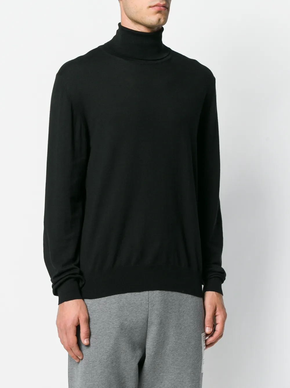 Maison Margiela Elbow Patch Turtleneck Sweater Farfetch