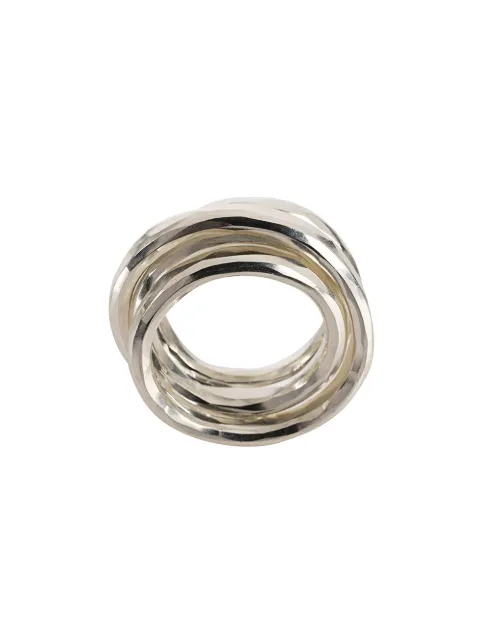 WERKSTATT:MÜNCHEN multi band hammered ring 