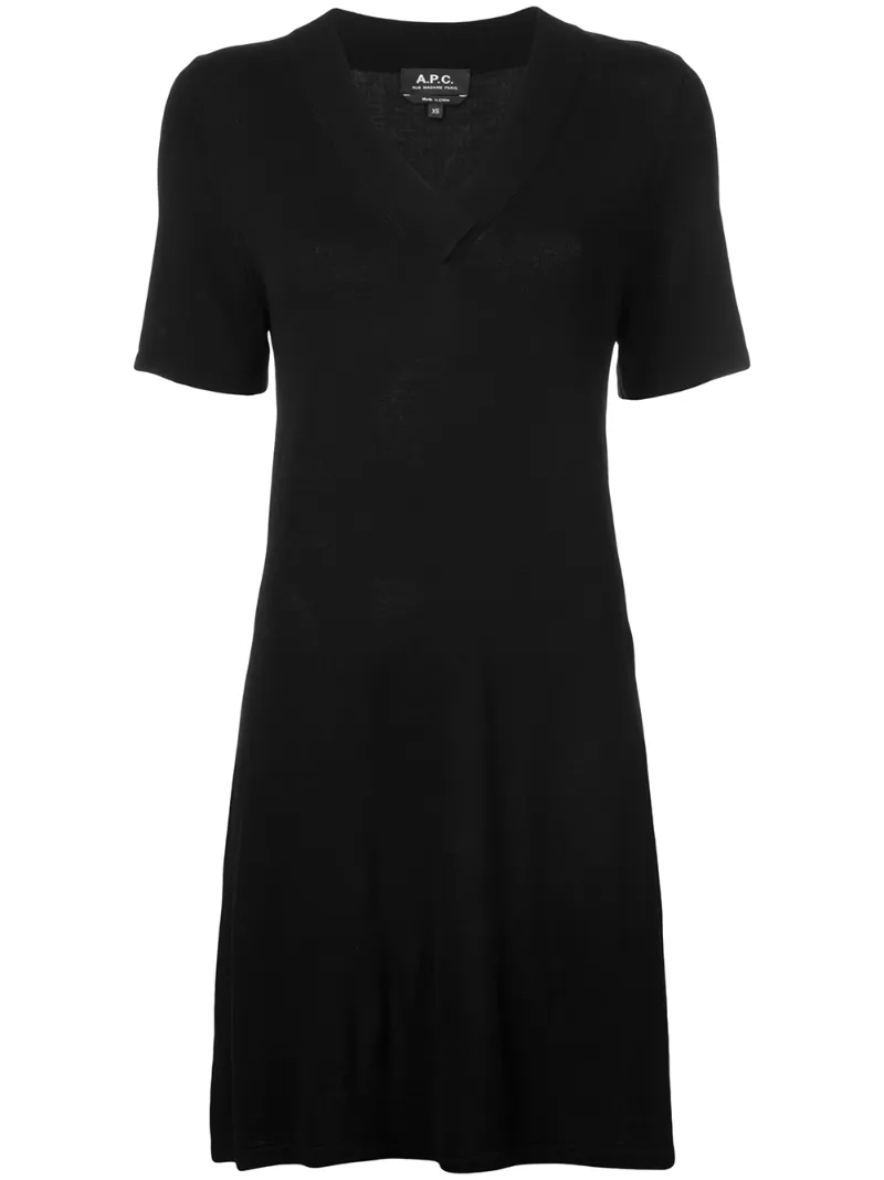 A.P.C. платье с V-образным вырезом