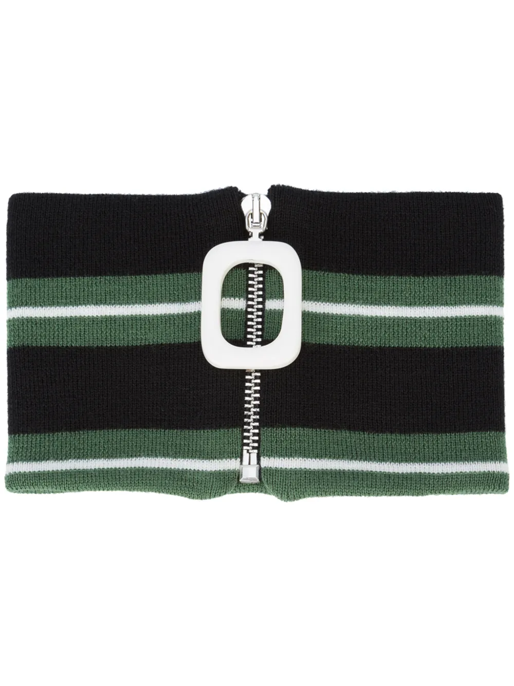 JW Anderson Gestreiftes Halsband - Grün